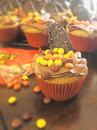 Perfectly Peanut Buttery Cupcakes
w/ Chocolate Buttercream