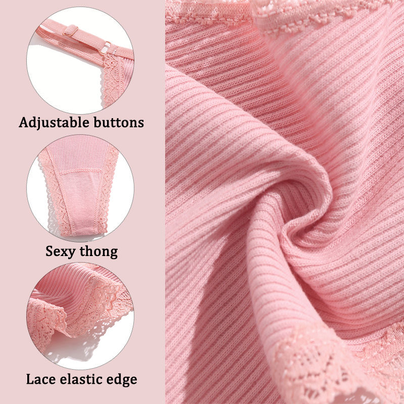Miniatura: 5 pçs/set calcinha de algodão sexy lingerie roupa interior feminina t-back