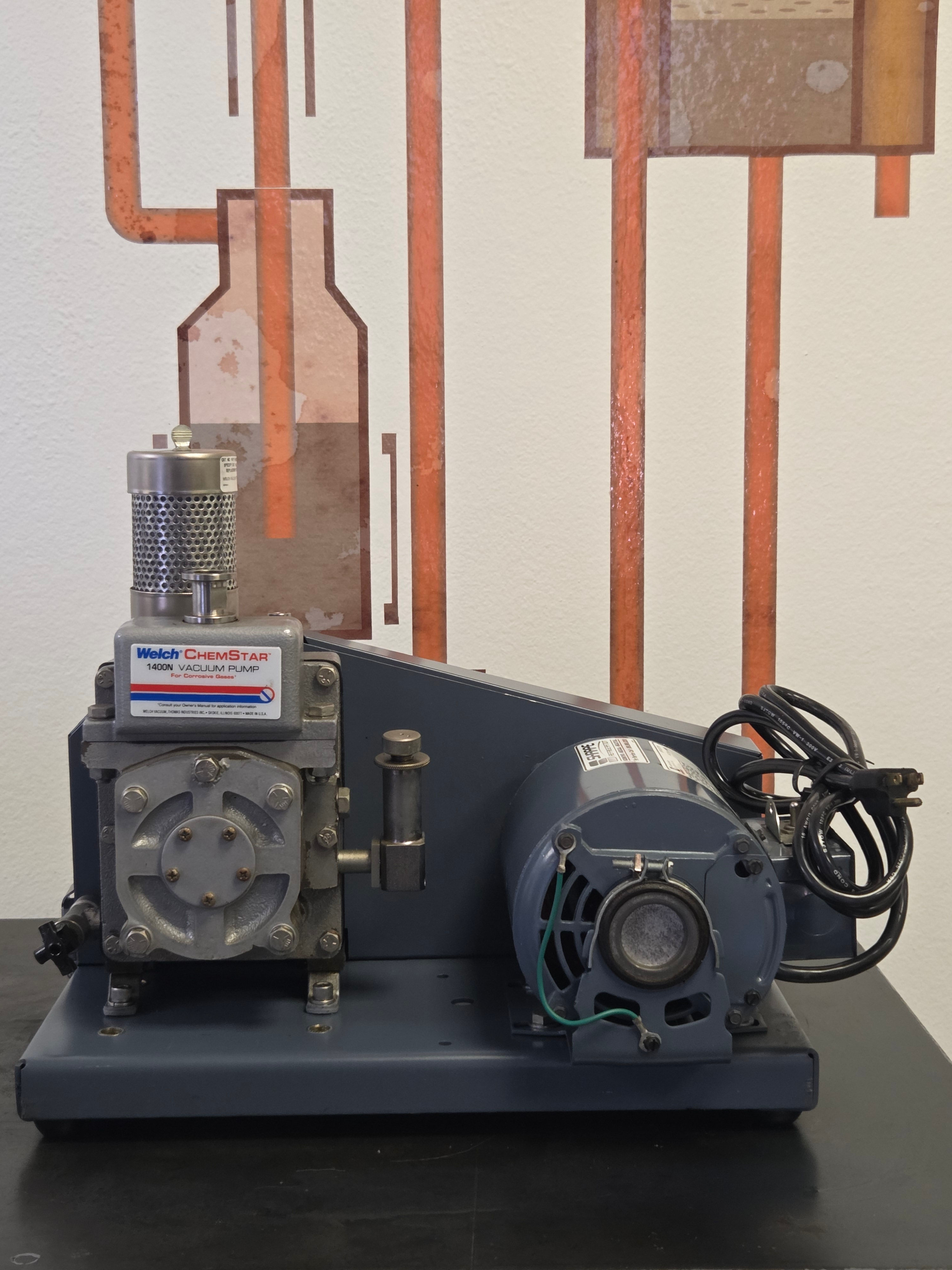#10 Used Welch 1400N-01 ChemStar Belt-Driven Vacuum Pump