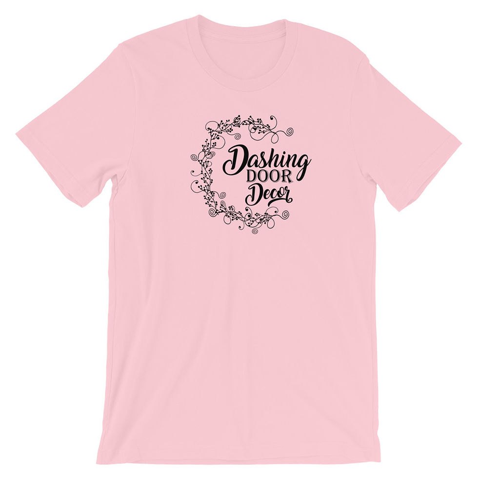 Thumbnail: Dashing Door Decor Shirt, Wreath Making Shirt, Your Logo Shirt, Plus Size Shirt