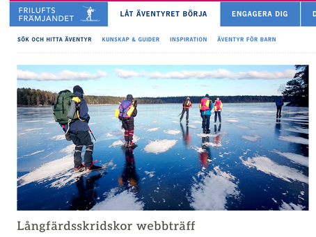 Långfärdsskridskor webbträff