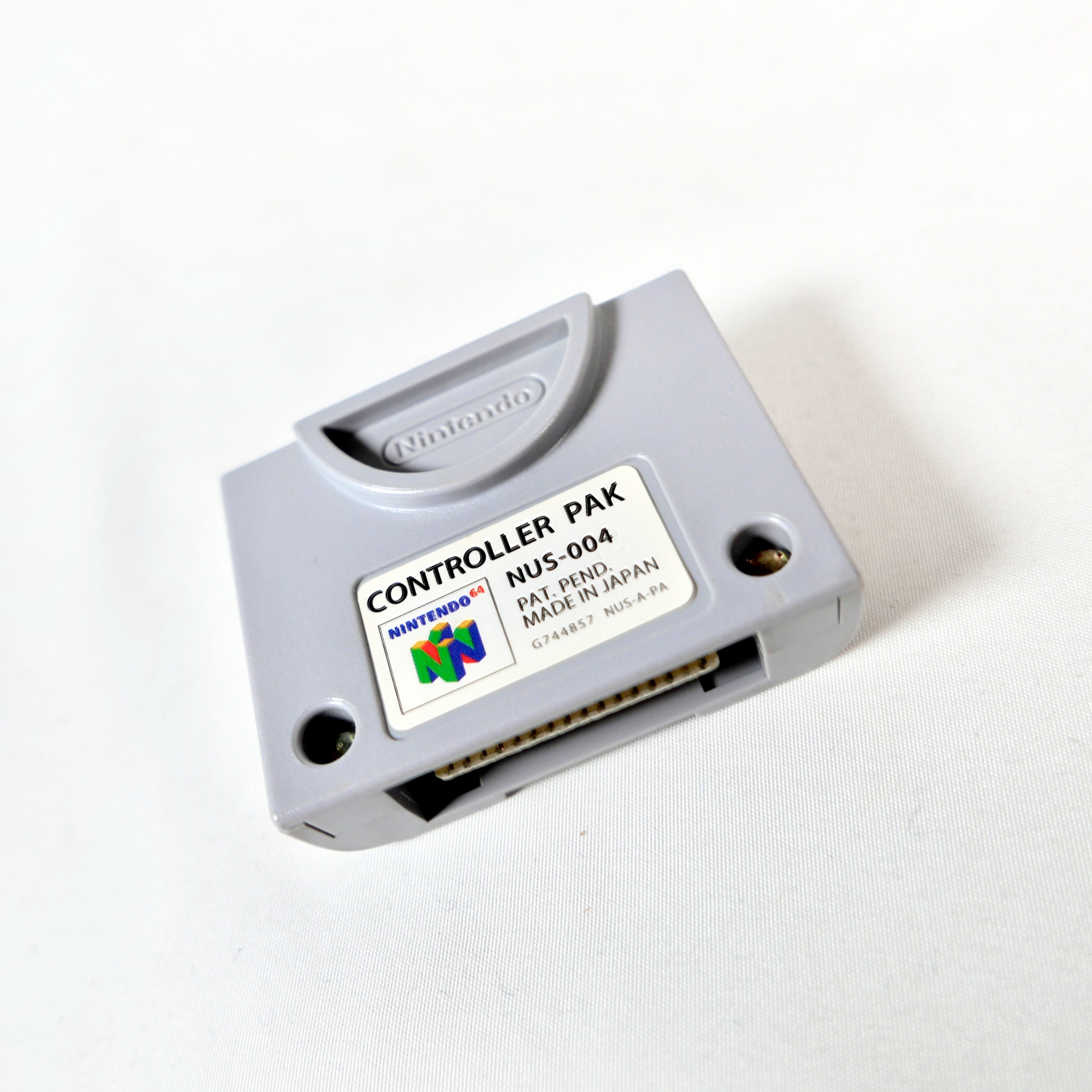Carte Mémoire Memory Card Controller Pak Nintendo 64 N64 Officiel NUS-004 Jap 1