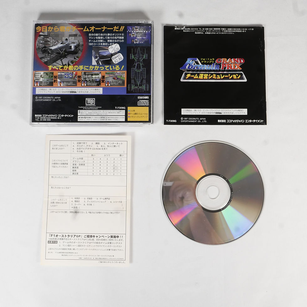 Miniature : FORMULA GRAND PRIX Team Unei Simulation Sega Saturn Reg Jap Japan