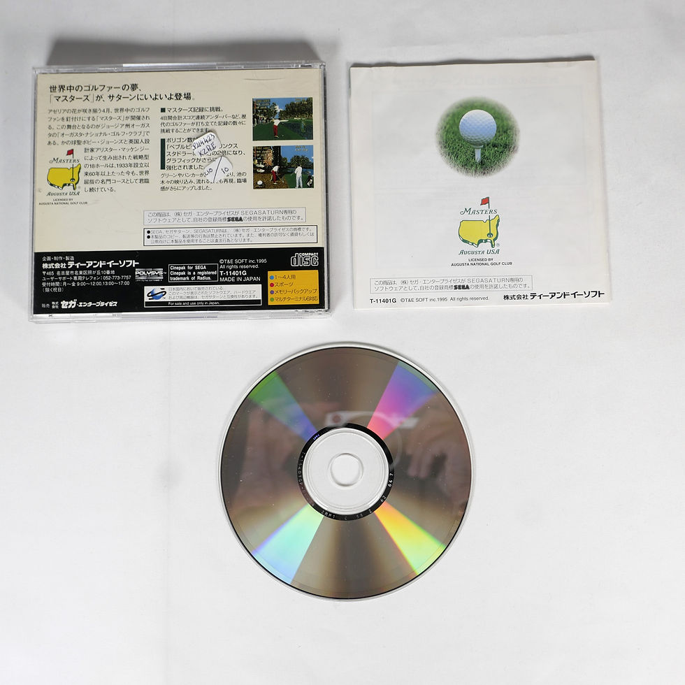Miniature : MASTERS Harukanaru Augusta 3 Sega Saturn Jap Japan