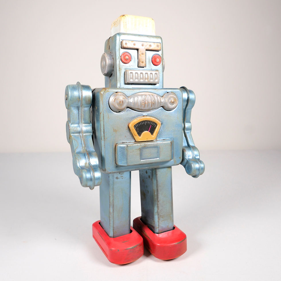 Miniature : Tin Toy Mécanique SMOKING ROBOT Yonezawa