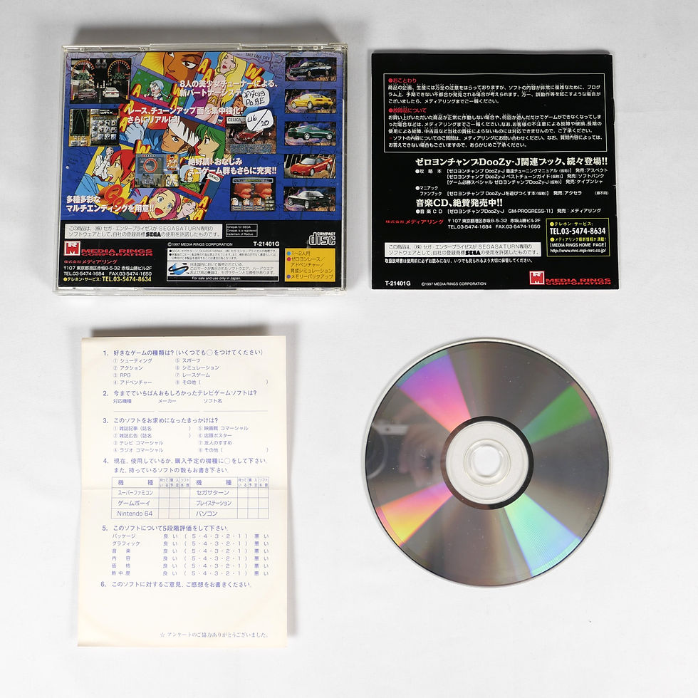 Miniature : ZERO 4 CHAMP Doozy-J Type-R Sega Saturn Spine Reg Stickers Jap Japan