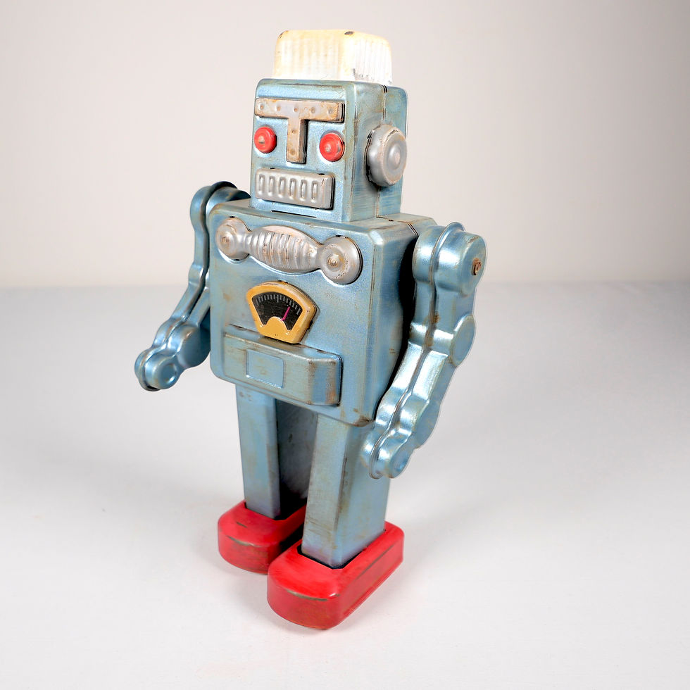 Miniature : Tin Toy Mécanique SMOKING ROBOT Yonezawa