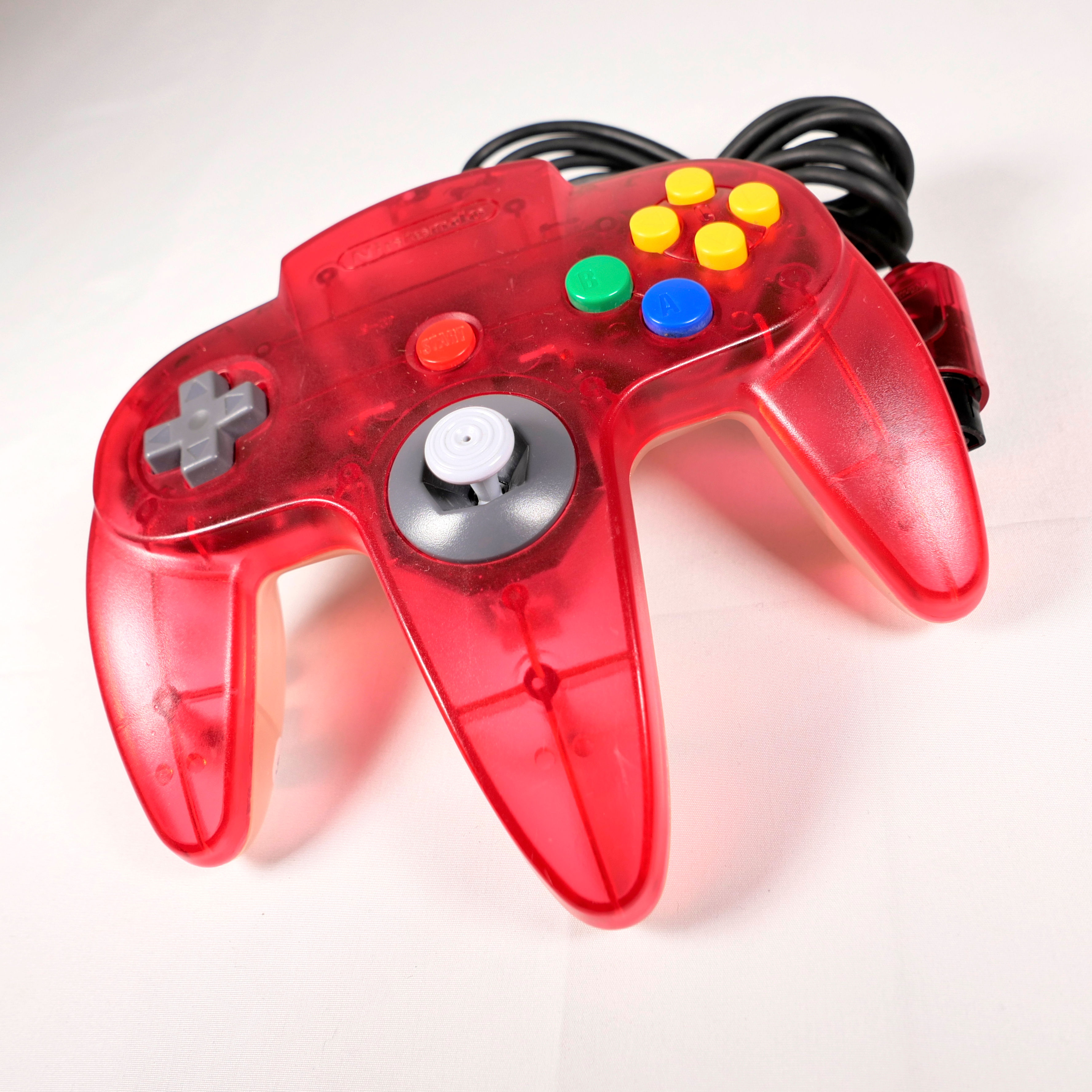 Manette Pad Controller Nintendo 64 N64 Officiel NUS-005 Clear Red Semi HS Jap 5