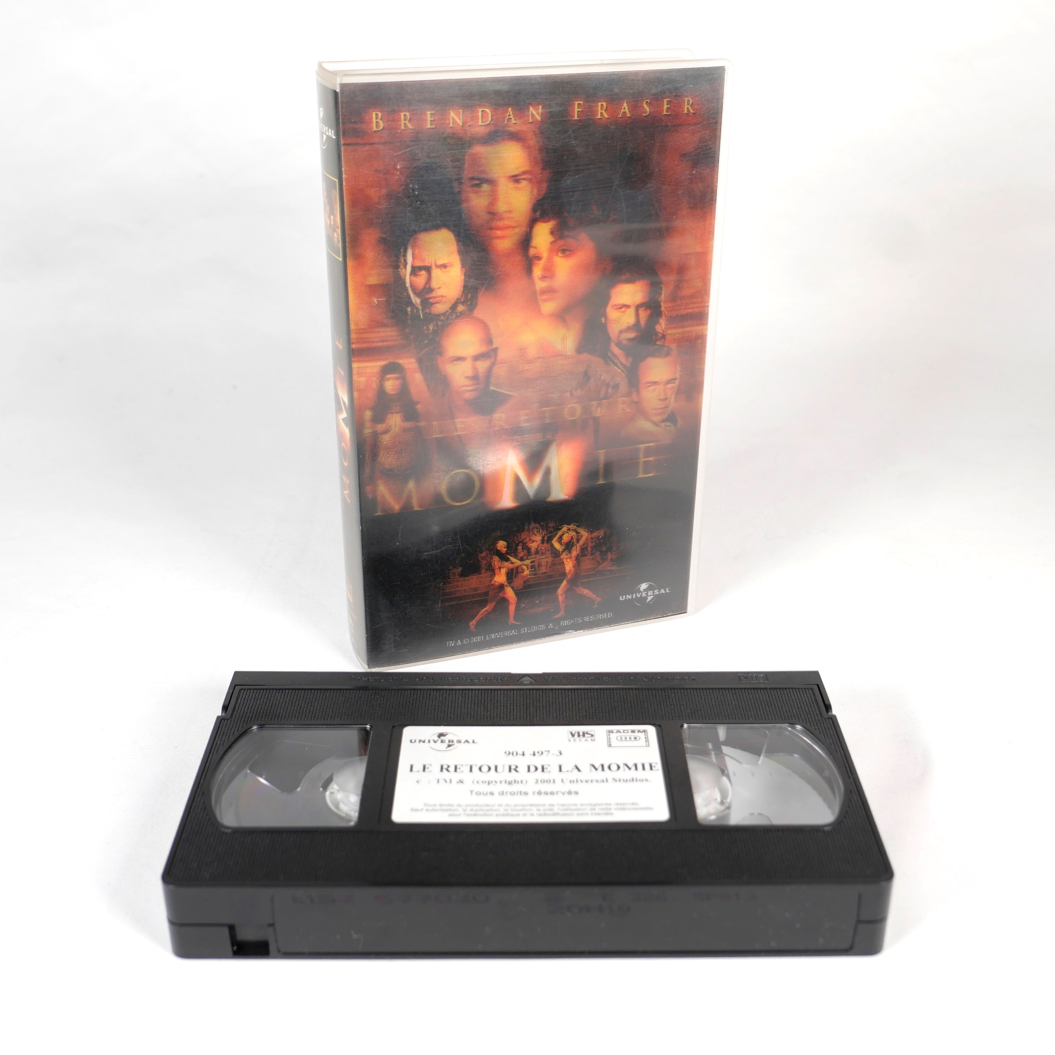 Cassette Tape Video VHS LE RETOUR DE LA MOMIE Universal Hologramme 2001 VF
