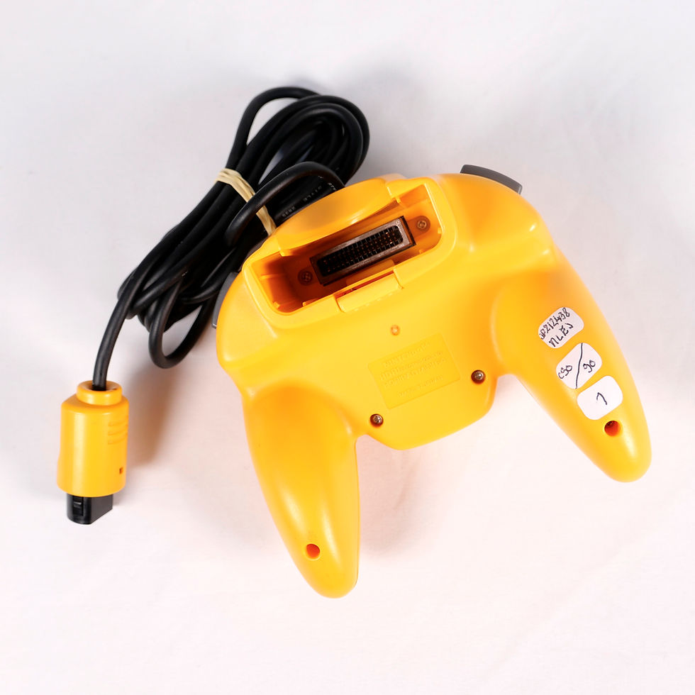 Miniature : Manette Controller Nintendo 64 N64 Hori Pad Mini Yellow (1)
