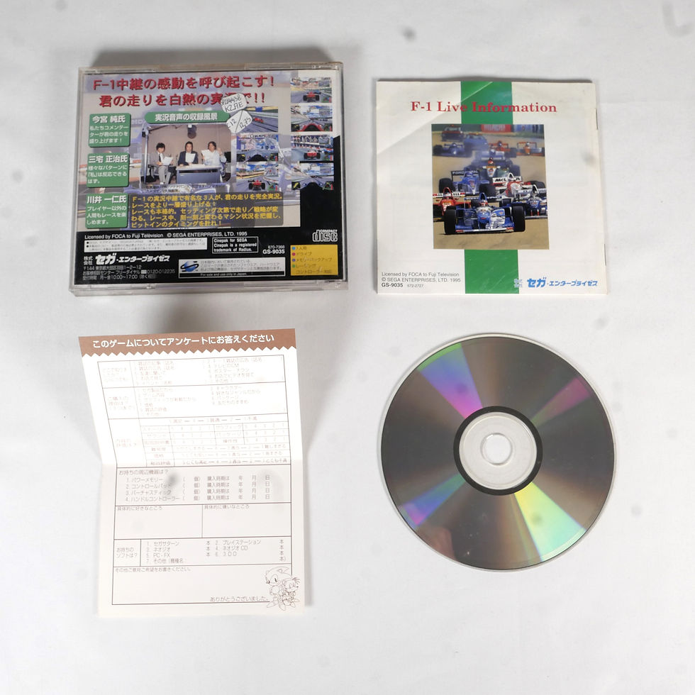 Miniature : F-1 LIVE INFORMATION Challenge Sega Saturn Reg Jap Japan