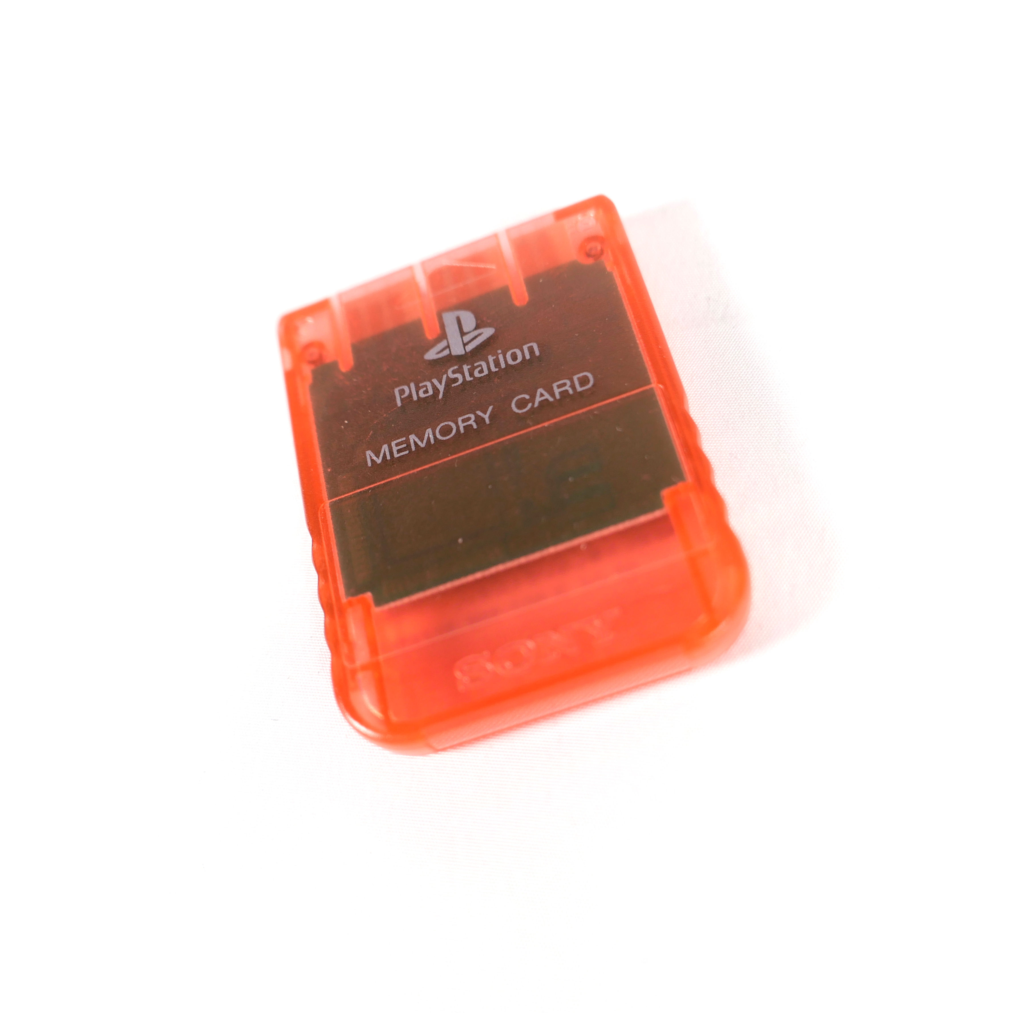 Carte Memoire Memory Card Sony Playstation PS1 Officiel SCPH-1020 Clear Red 2