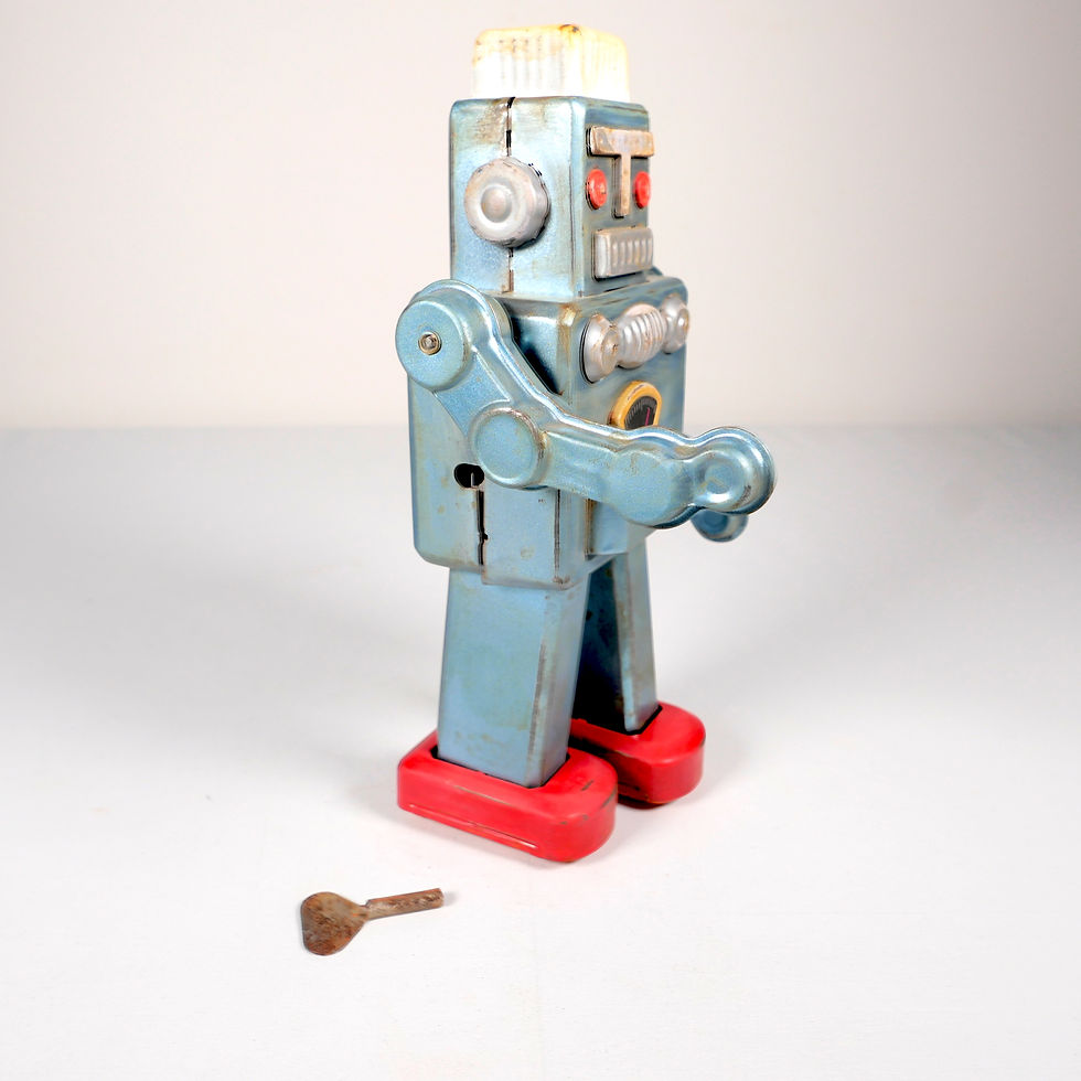 Miniature : Tin Toy Mécanique SMOKING ROBOT Yonezawa