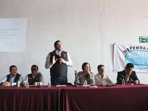 *Se reúne Ismael Burgueño Ruiz con el colectivo ´Defendamos Playas de Tijuana´*