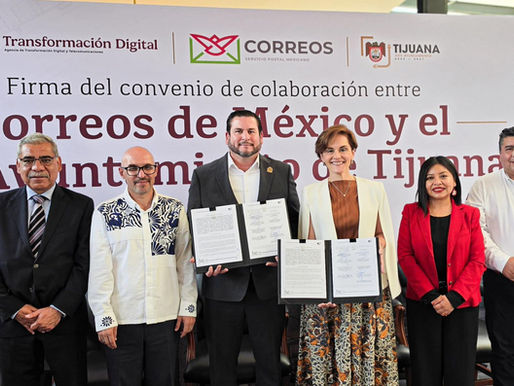 *Firma Ismael Burgueño convenio de colaboración con Correos de México para rehabilitar edificio histórico postal en Tijuana*