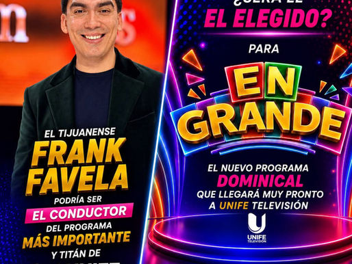 ¡FRANK FAVELA PODRÍA DAR EL GRAN SALTO A LA TELEVISIÓN NACIONAL