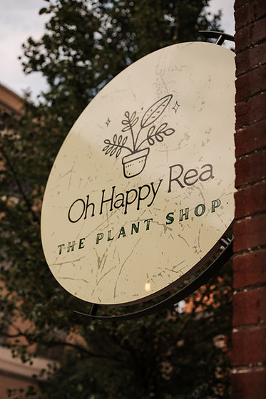 Oh Happy Rea Storefront Sign