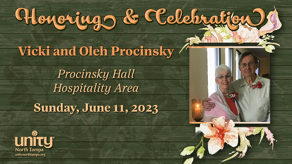 Honoring and Celebration: Vicky & Oleh Procinsky