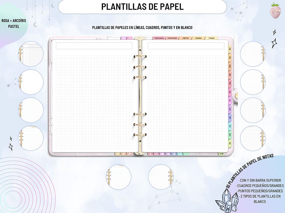 Miniatura: Agenda Digital Para Artistas de Uñas | Rosa y Arcoíris Pastel