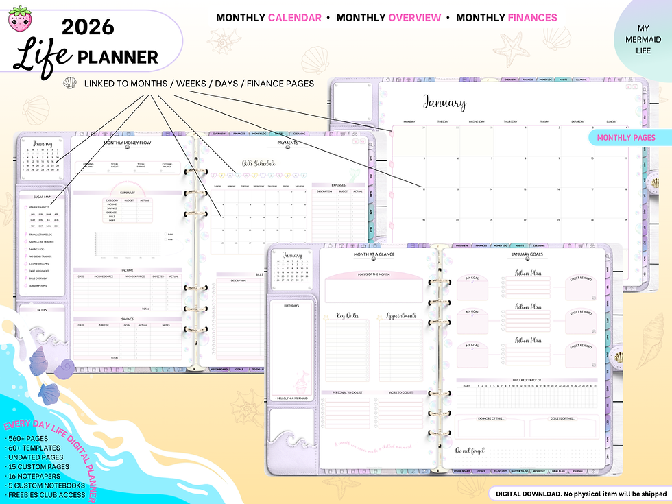 Miniatura: 2026 My Mermaid LIFE Planner
