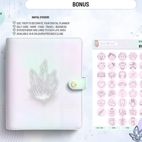 Nail artist/technician digital templates planner