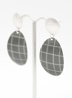 Charcoal Check Drop Earrings 1_edited_ed