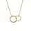 Thumbnail: Interlinked Ellipse Necklace, GP