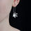 Thumbnail: Flower Drop Earrings on ear