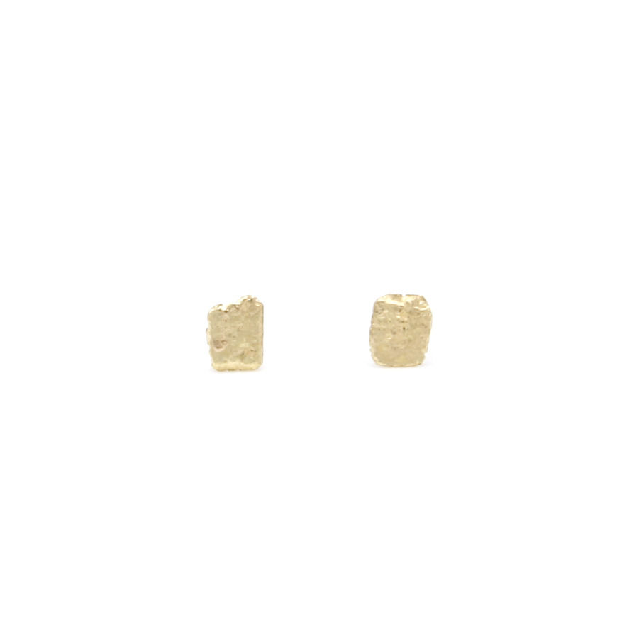 Panel Studs, 18ct Yellow Gold