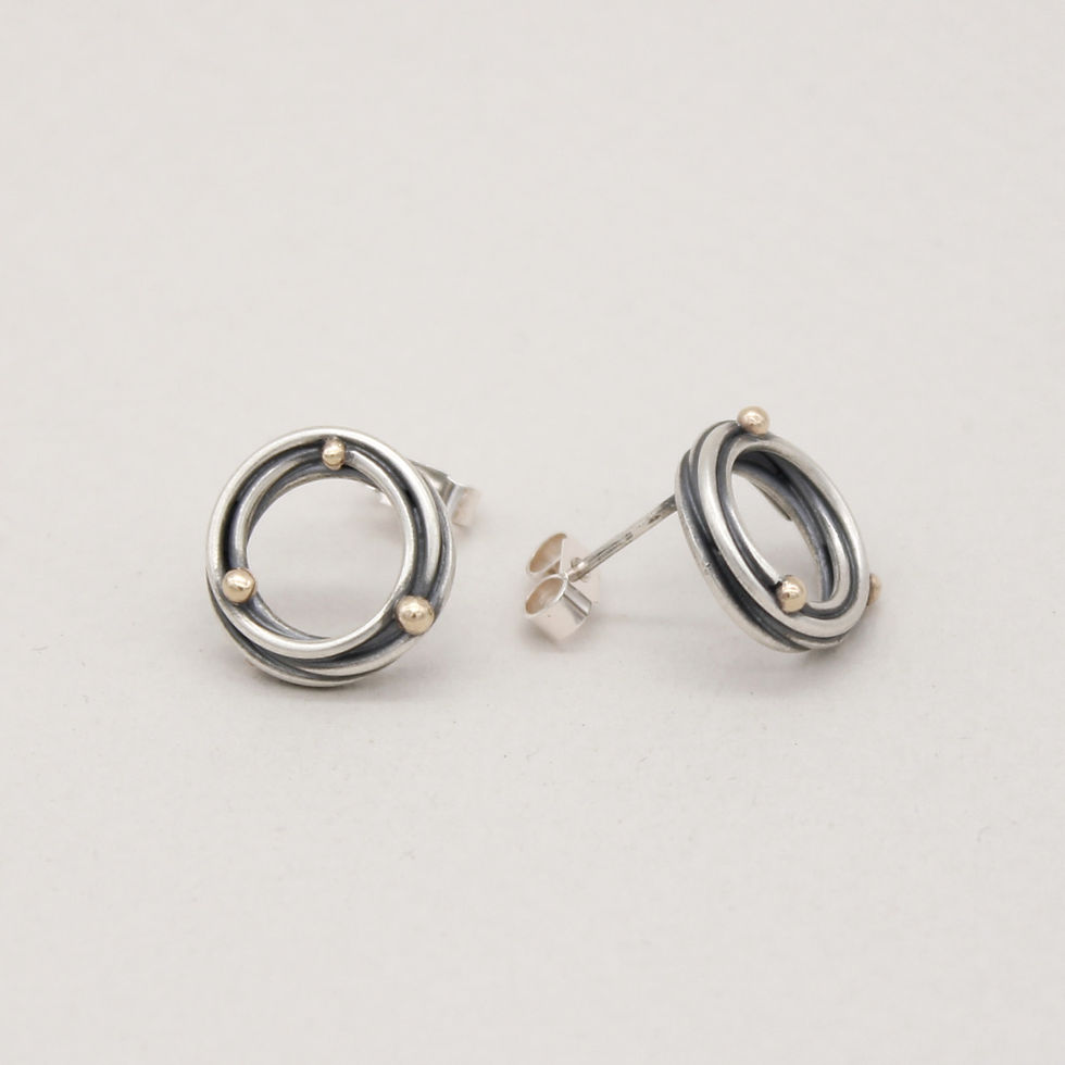 Thumbnail: Halo Studs, Small, Oxidised