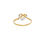 Miniature : Bague or jaune et blanc motif cœur - Or 3
