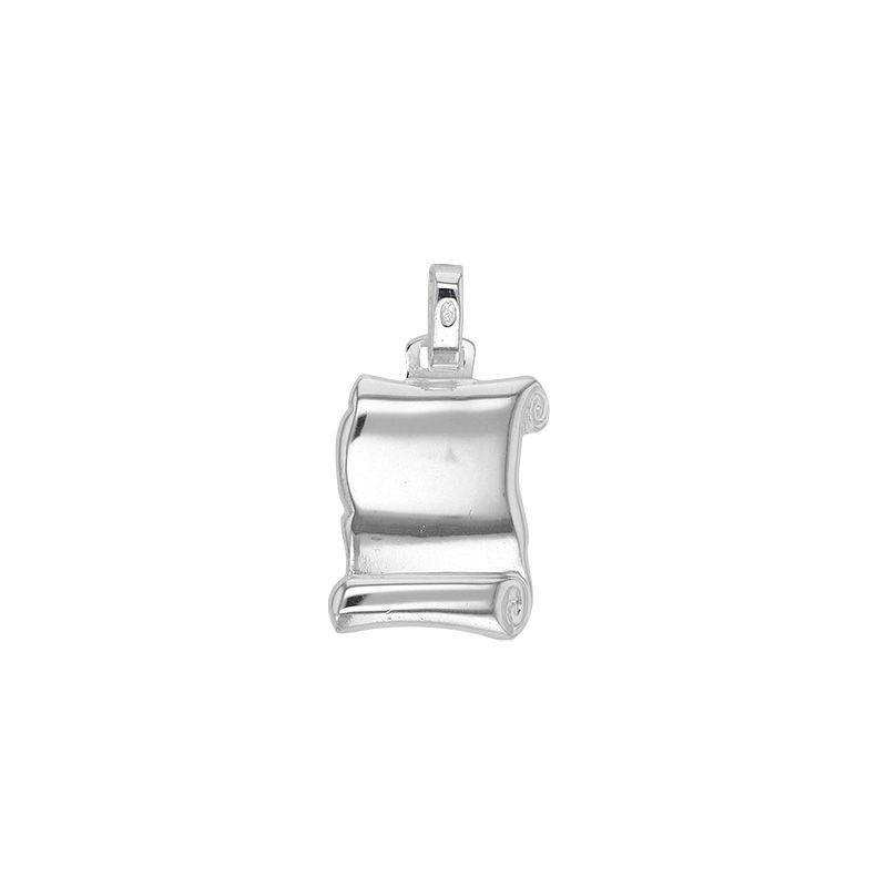 Pendentif Parchemin a graver - Argent 925/1000