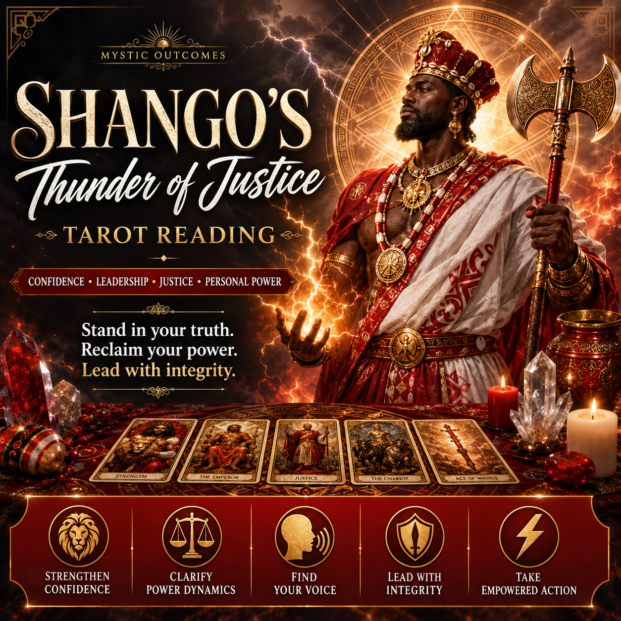 ⚡ Shango's Thunder of Justice Tarot Reading