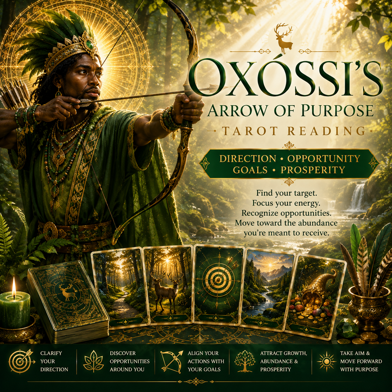 🏹 Oxóssi's Arrow of Purpose Tarot Reading
