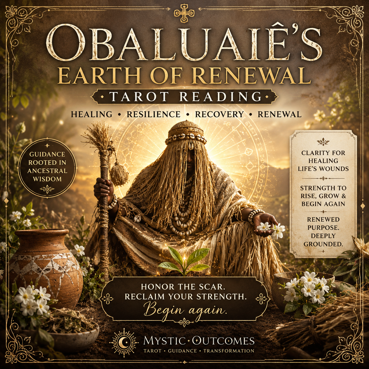 🤎 Obaluaiê’s Earth of Renewal Tarot Reading