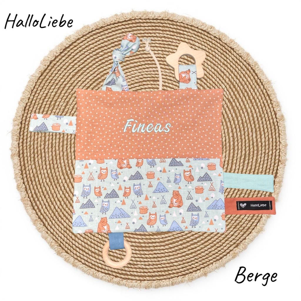 Personalisiertes Knistertuch "Berge"