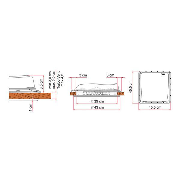 Thumbnail: Fiamma Rooflight Vent Crystal/White 40x40