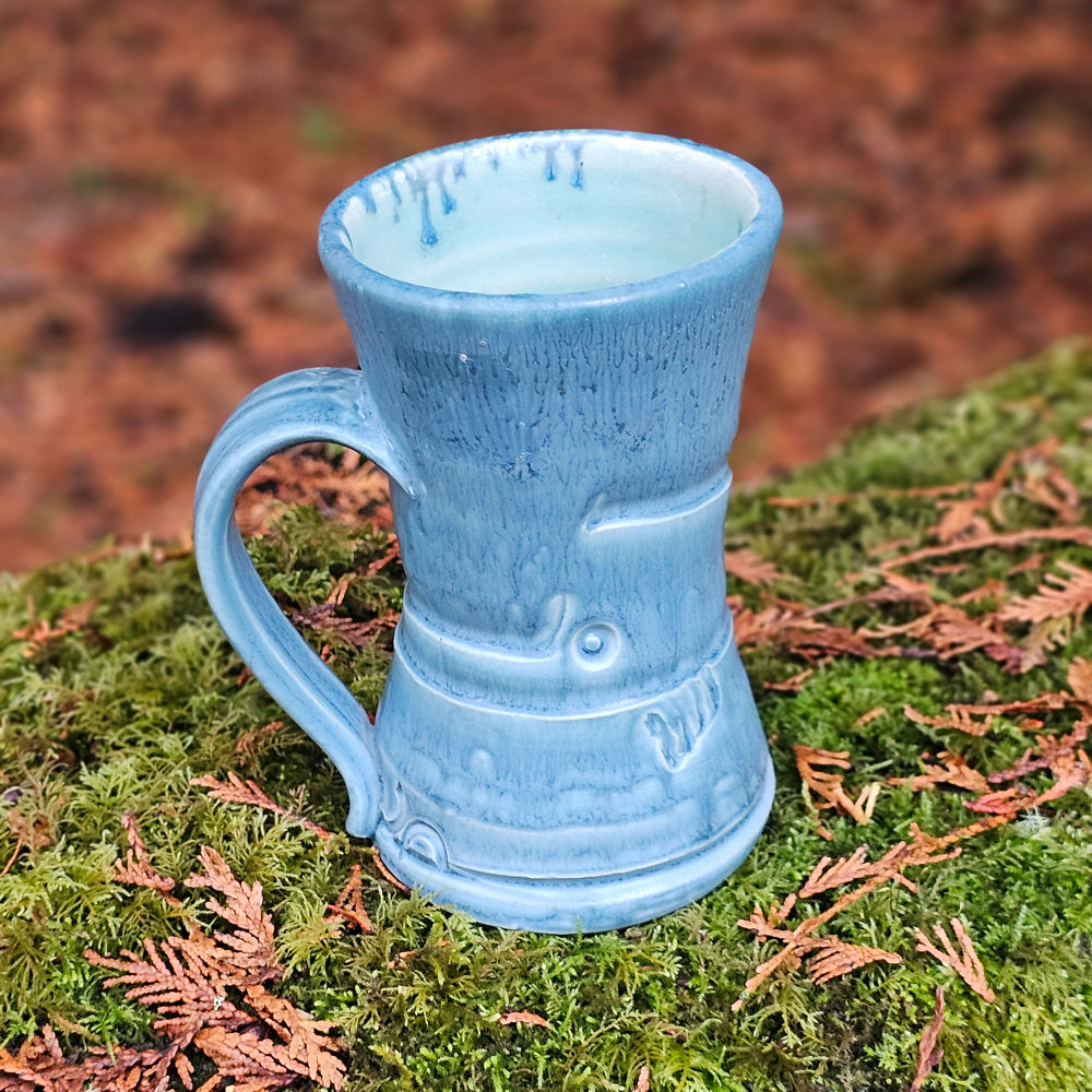 Don Sprague Blue Mug Mossy Creek Pottery Mug Shop Lincoln City Oregon
