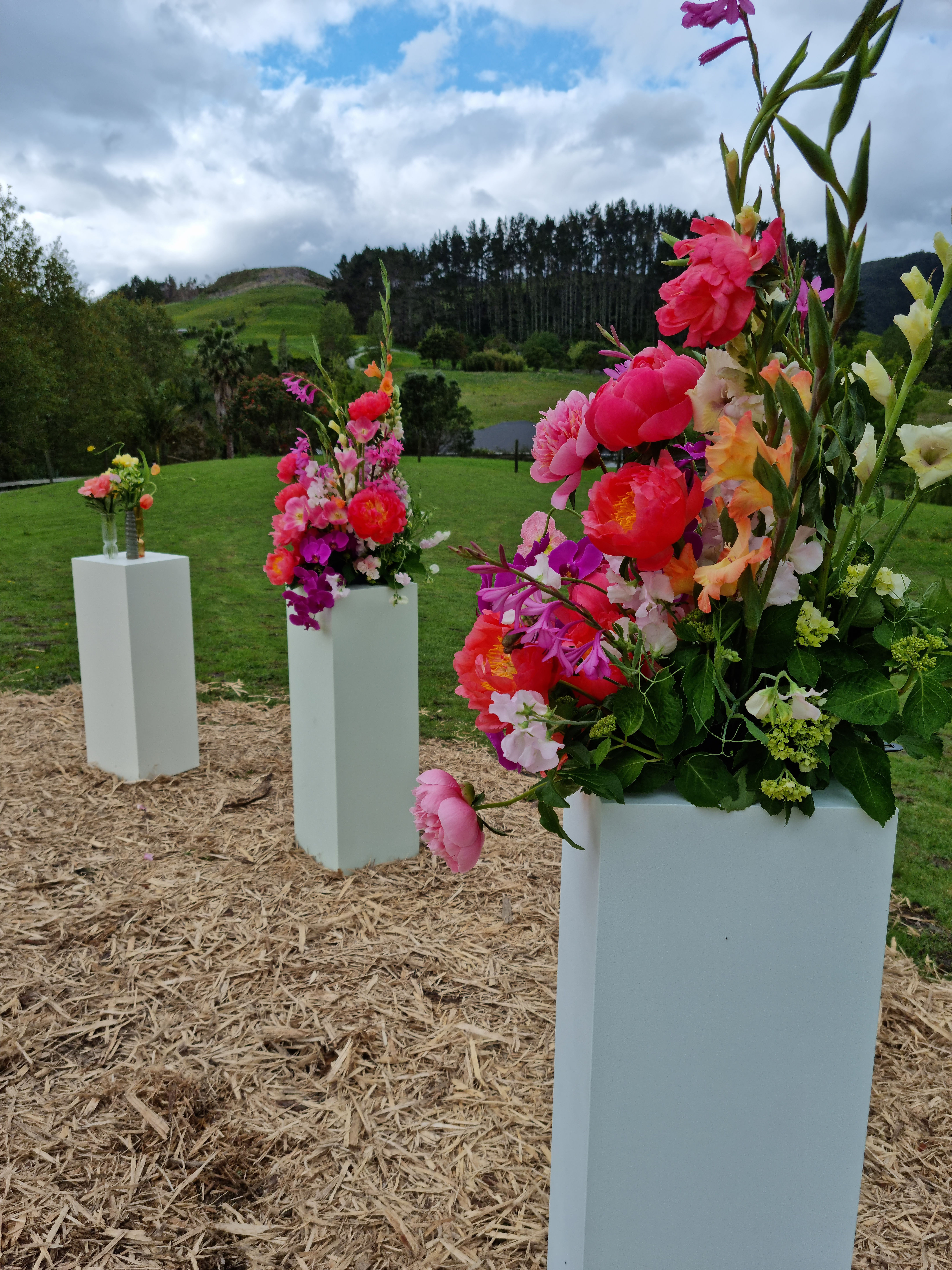 FLORAL PLINTHS - SET OF 3