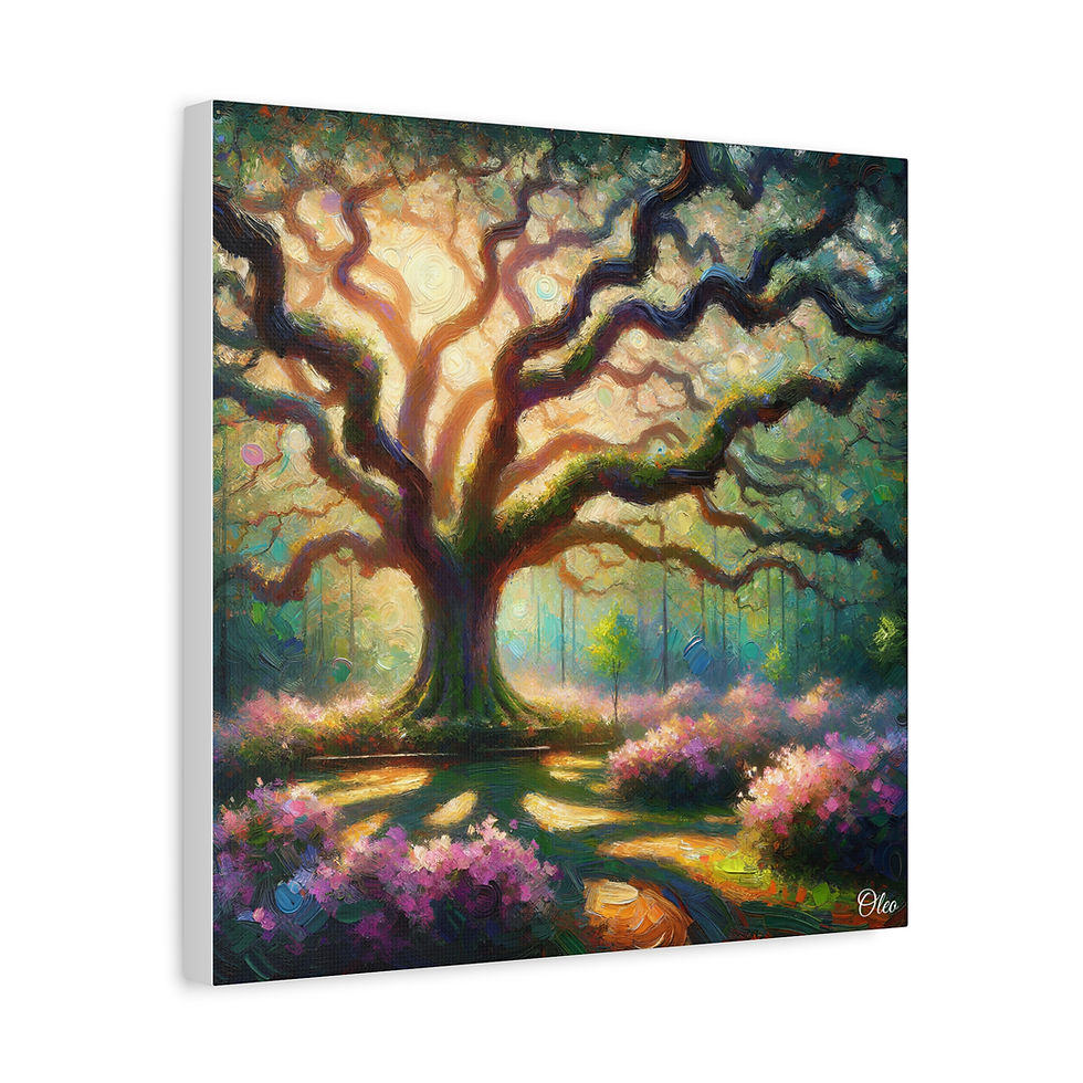 Thumbnail: Whispers of the Oak Oil Painting Canvas Print