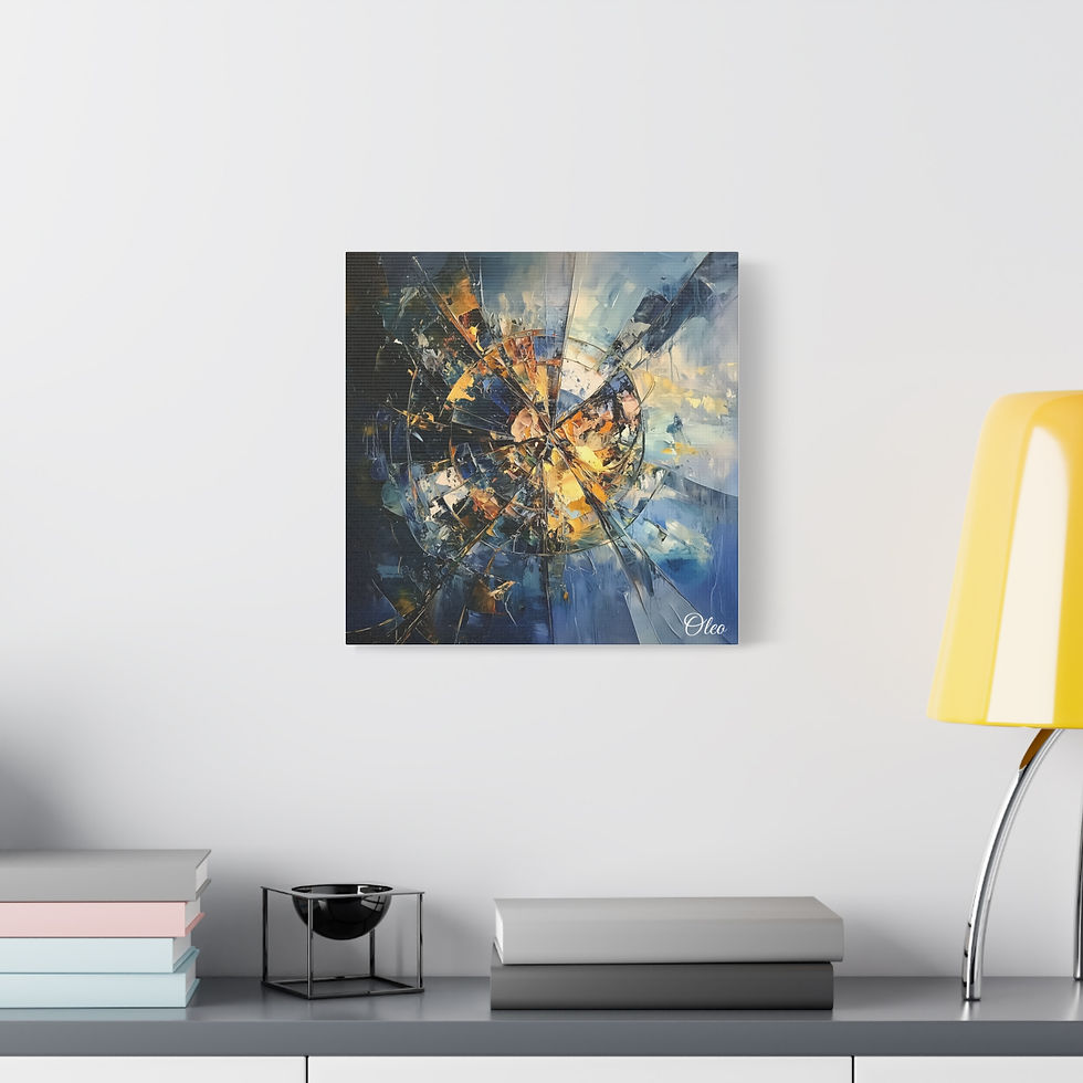 Thumbnail: 🕰️ Shattered Reflections of Time – A Bold Encounter with Eternity on Canvas 🕰️