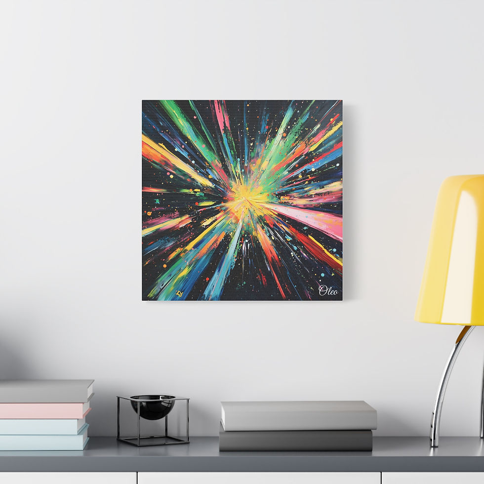 Thumbnail: 🎨 Warp Speed Dimension – Abstract Oil Painting Canvas Print