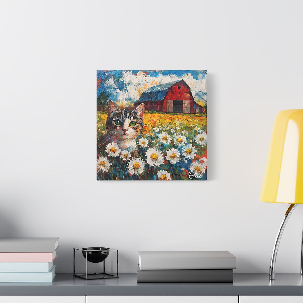 Thumbnail: “Whiskers in the Daisies” – A Pastoral Symphony in Oil