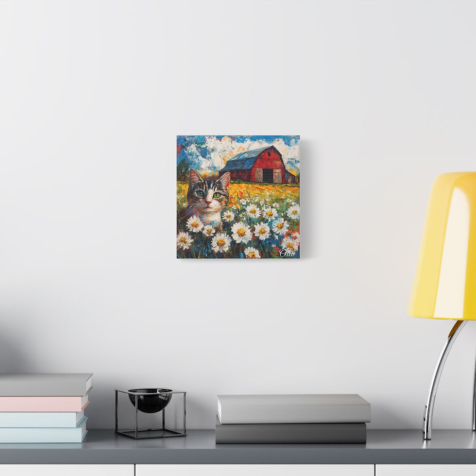 Thumbnail: “Whiskers in the Daisies” – A Pastoral Symphony in Oil