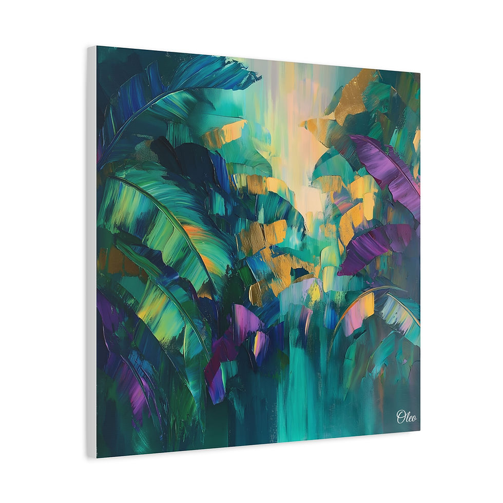 Thumbnail: "Celestial Rainforest" – A Mystical Ode to Nature in Oil