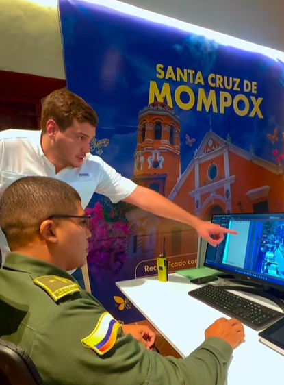 Monitor muestra recuperación motocicleta robada en Mompox.