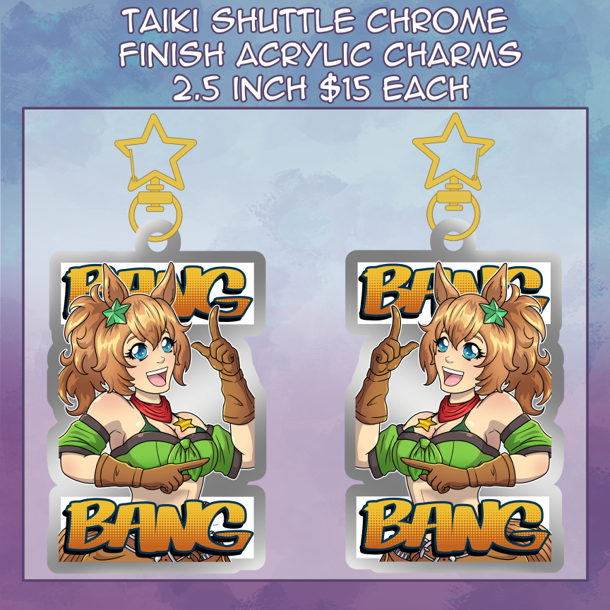 Taiki Shuttle Mirror Finish Acrylic Charm