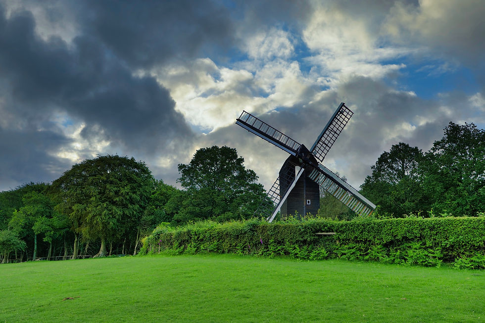 In the middle of the GREEN the Nutley Windmill by JWUK - June 22