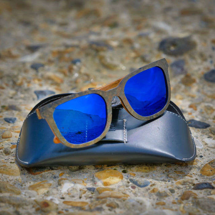 Driskills Sunglasses Slate_Polarised_Blue Lens by Treeless Products - JWUK 2021
