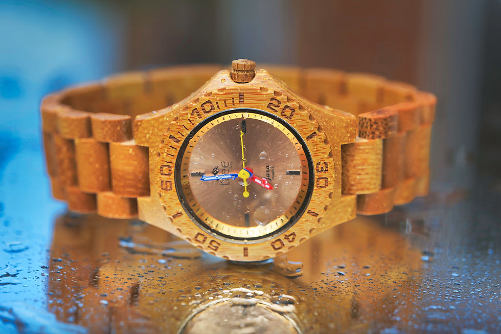 Large Jura Bamboo Sustainable Fashion Watch by Treeless Group